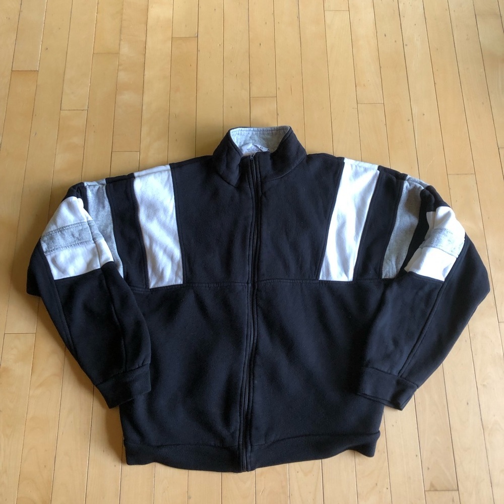 Vintage colour  block full zip